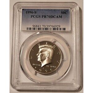 1996 S Clad Kennedy Half Dollar Proof PR70 DCAM PCGS